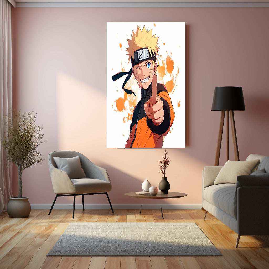 Naruto Metal Poster | Ninja Anime Wall Art | Hokage & Shinobi Tribute - TURTLEWINGS