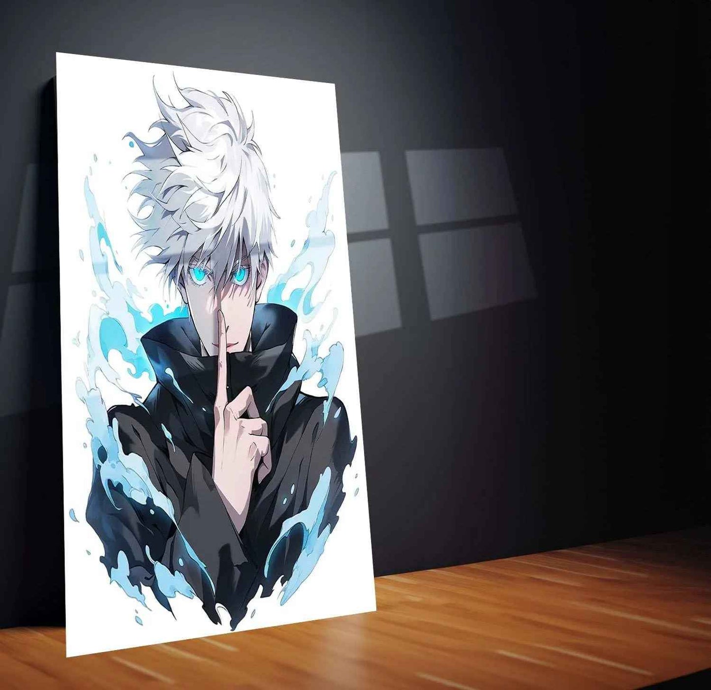 Satoru Gojo Metal Poster | Jujutsu Kaisen Anime Wall Art | Limitless Sorcerer - TURTLEWINGS