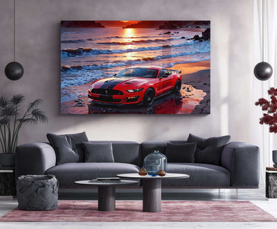 Ford Mustang Metal Poster - TURTLEWINGS