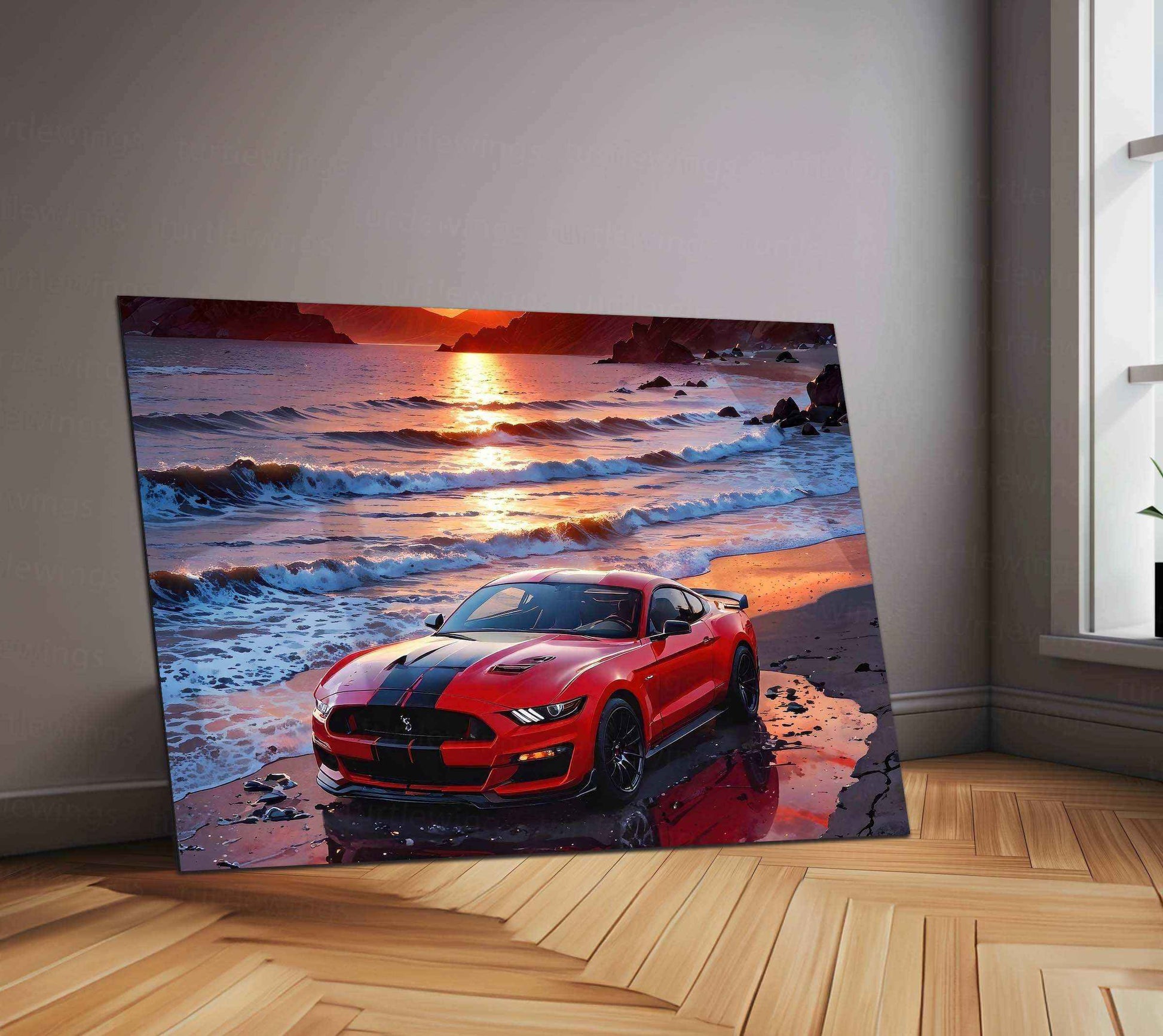 Ford Mustang Metal Poster - TURTLEWINGS
