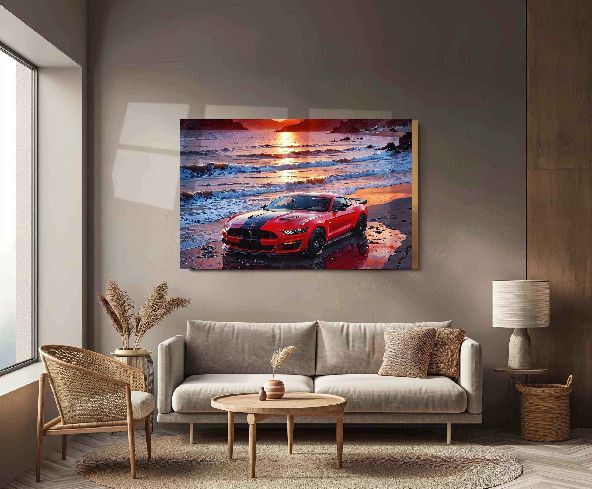 Ford Mustang Metal Poster - TURTLEWINGS