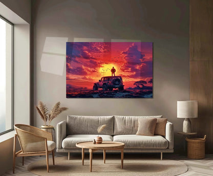 Freedom on Four Wheels | Adventure Lifestyle Automotive Metal Frame Motivational Road-Trip Wall Art - TURTLEWINGS