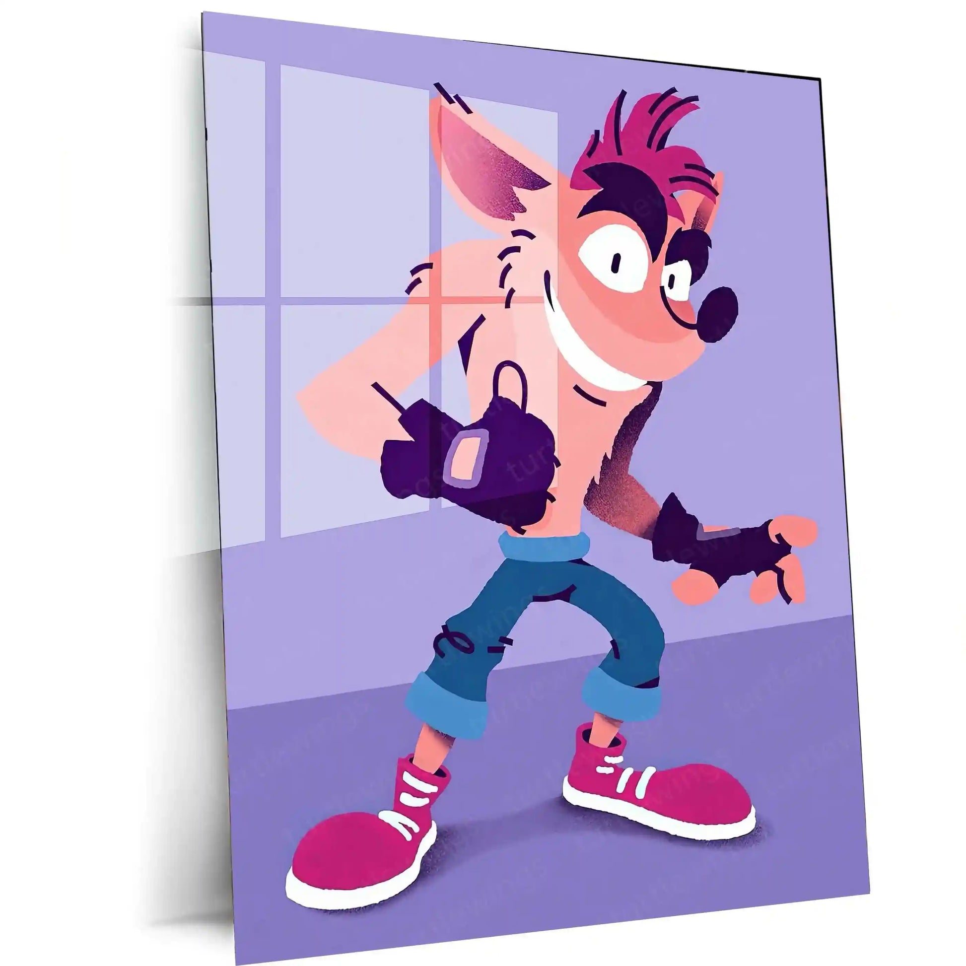 Abstract Metal Poster | Funky Art Metal Poster – Vibrant & Bold Wall Decor - TURTLEWINGS