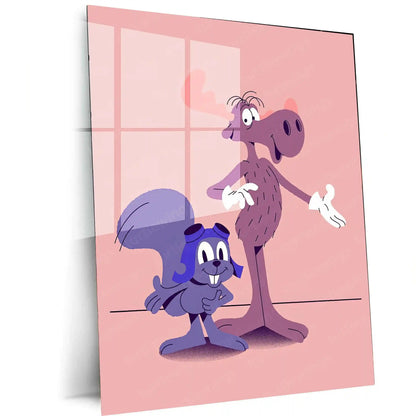 Abstract Metal Poster | Funky Art Metal Poster – Vibrant & Bold Wall Decor 01 - TURTLEWINGS