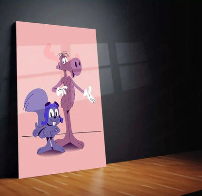 Abstract Metal Poster | Funky Art Metal Poster – Vibrant & Bold Wall Decor 01 - TURTLEWINGS