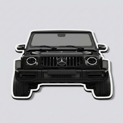 Mercedes G-Wagon Front View Floor Mat | Anti-Slip 3mm Absorbent Luxury SUV Design Flat Rug | Easy Clean Waterproof Floor Mat for Home, Office & Garage