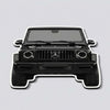 Mercedes G-Wagon Front View Floor Mat | Anti-Slip 3mm Absorbent Luxury SUV Design Flat Rug | Easy Clean Waterproof Floor Mat for Home, Office & Garage