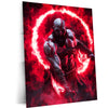 Game Metal Poster | Kratos – Rage Unleashed Metal Poster God of War Inspired Wall Art | Spartan Warrior Gaming Metal Frame