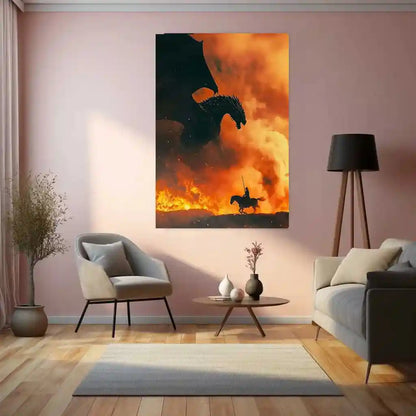 Movies Metal Poster | Game of Thrones Metal Poster | Epic Fantasy Wall Art for True Fans 01 - TURTLEWINGS
