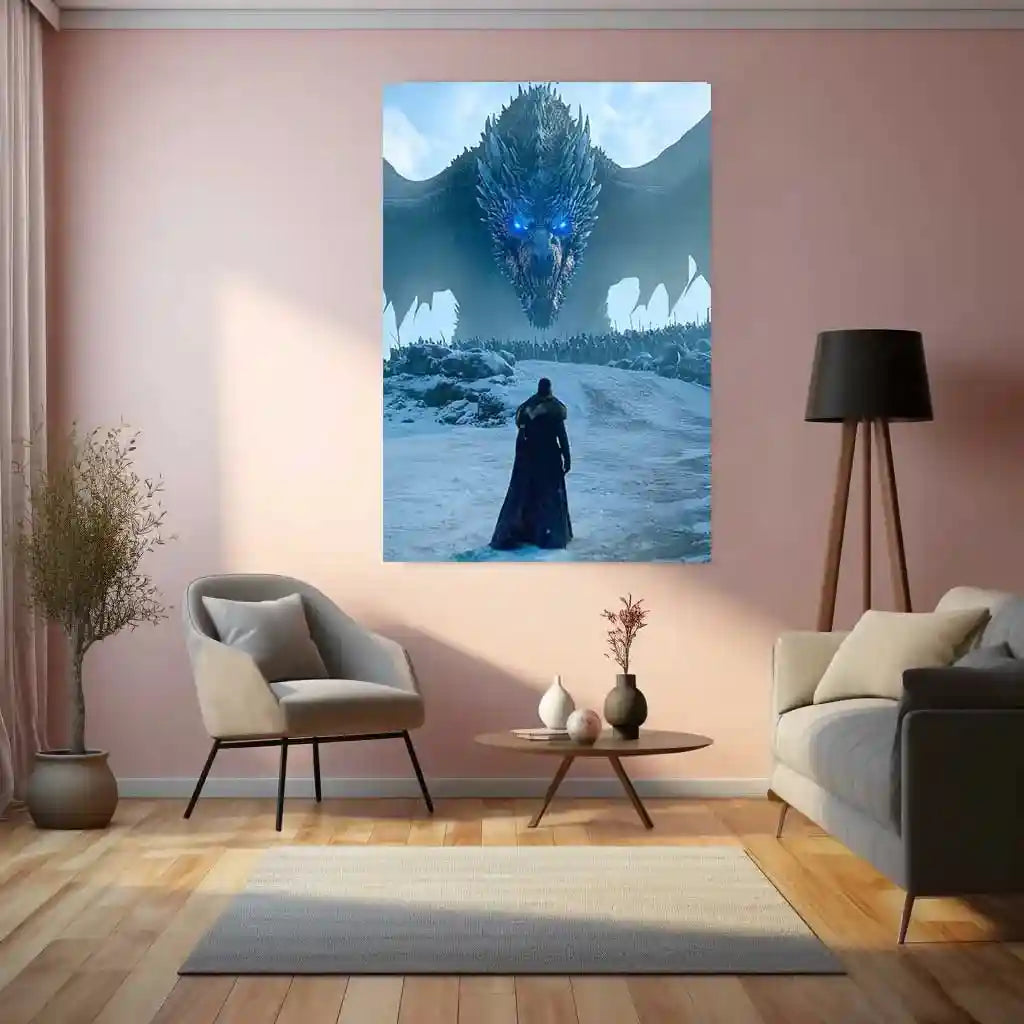 Movies Metal Poster | Game of Thrones Metal Poster | Epic Fantasy Wall Art for True Fans 03 - TURTLEWINGS