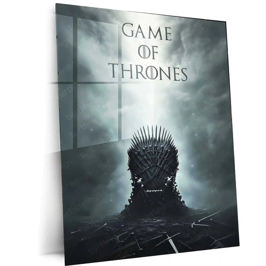 Movies Metal Poster | Game of Thrones Metal Poster | Epic Fantasy Wall Art for True Fans 04 - TURTLEWINGS