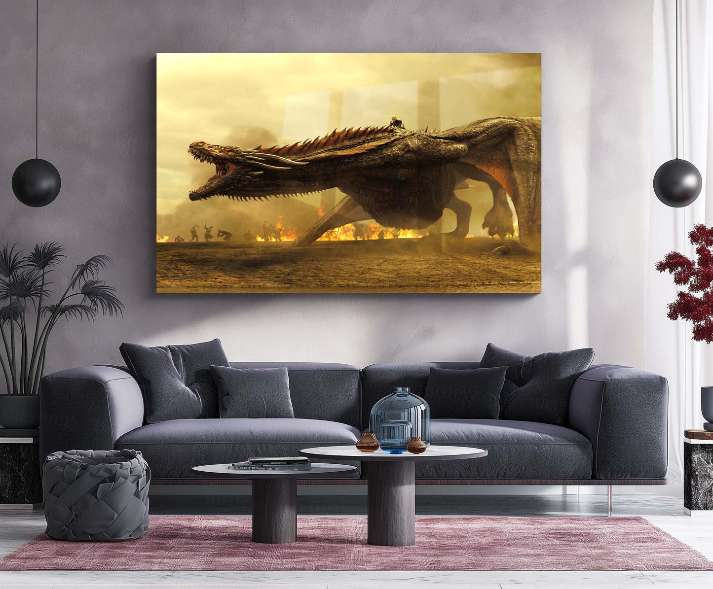 Game of Thrones – Metal Frame | Epic Fantasy Wall Art | Iconic TV Series Poster for GoT Fans & Collectors