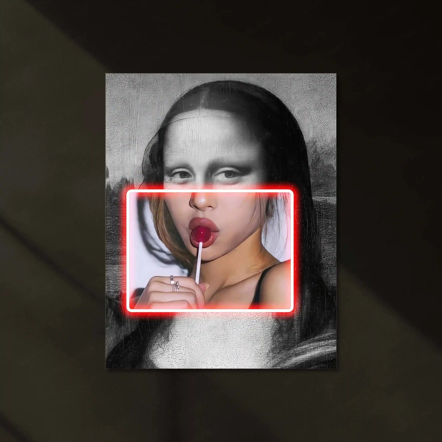 Gioconda Lollipop Neon LED Metal Poster - TURTLEWINGS