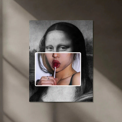 Gioconda Lollipop Neon LED Metal Poster - TURTLEWINGS