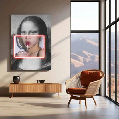 Gioconda Lollipop Neon LED Metal Poster - TURTLEWINGS