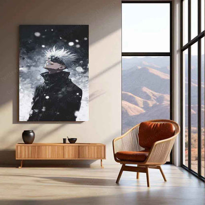 Gojo Satoru Metal Poster – Iconic Jujutsu Kaisen Character Art | Powerful Anime Wall Decor - TURTLEWINGS