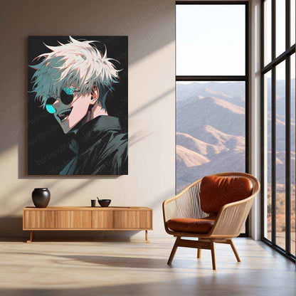 Satoru Gojo Metal Poster – The Strongest Jujutsu Sorcerer - TURTLEWINGS