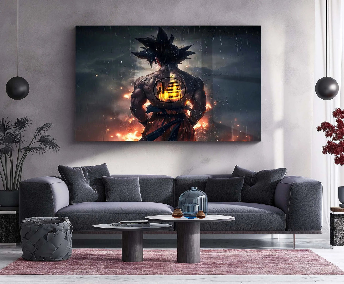 Anime Metal Poster | Goku – Face Your Destiny | Dragon Ball Anime Metal Frame | Legendary Saiyan Wall Art - TURTLEWINGS