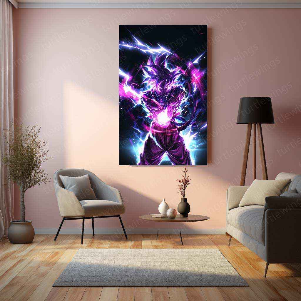 Goku Metal Poster – Iconic dbz Art | Powerful Super Saiyan Wall Decor - TURTLEWINGS