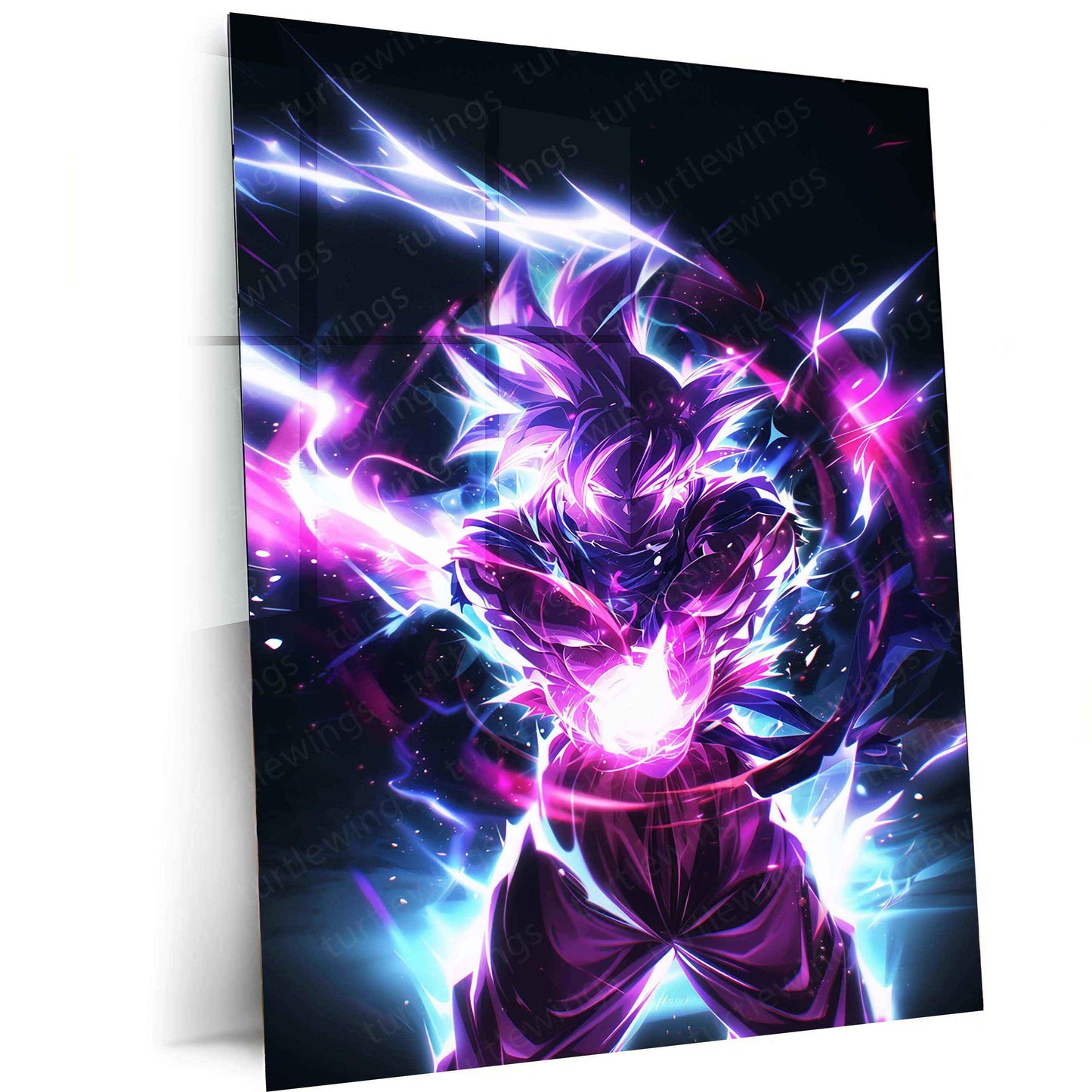 Goku Metal Poster – Iconic dbz Art | Powerful Super Saiyan Wall Decor - TURTLEWINGS