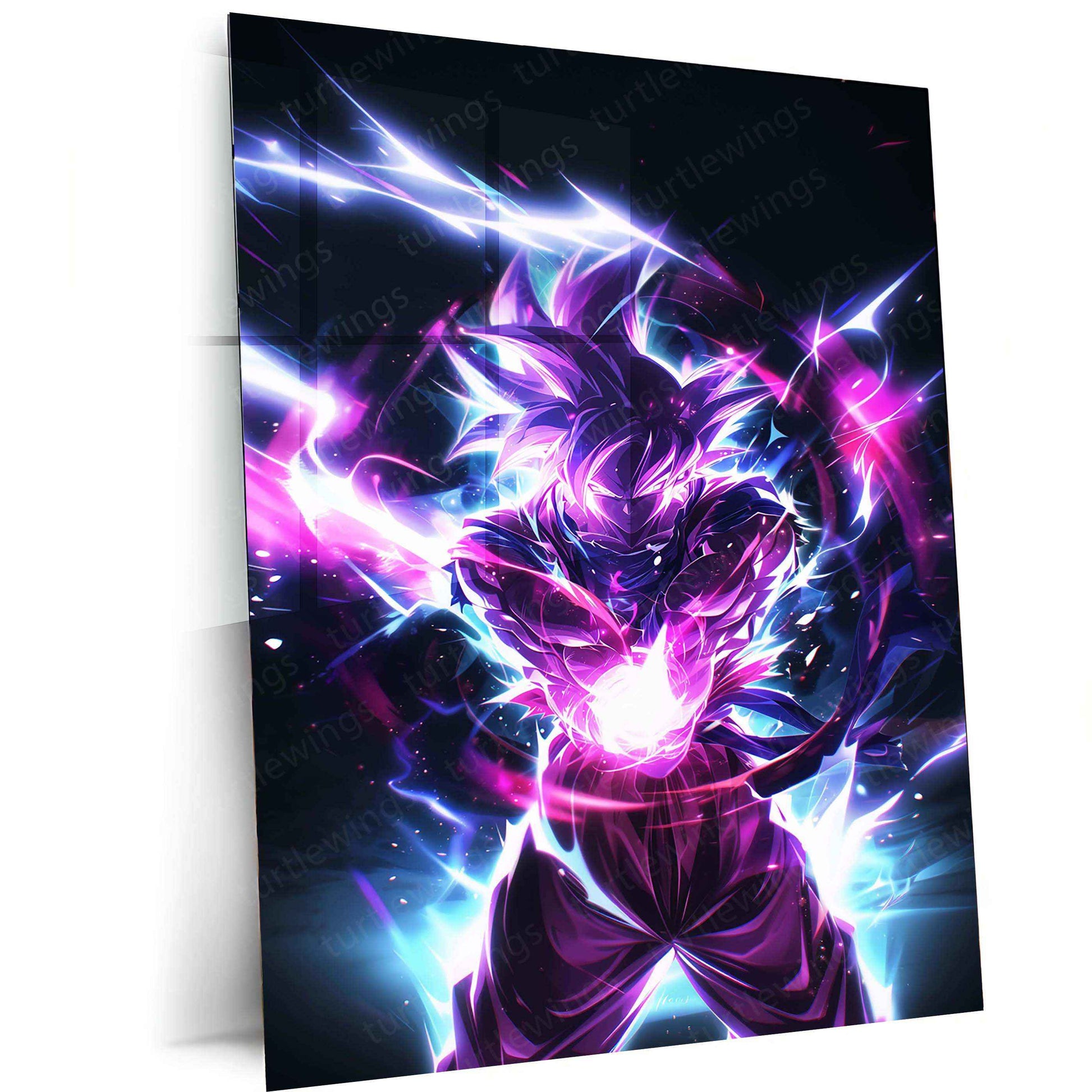 Goku Metal Poster – Iconic dbz Art | Powerful Super Saiyan Wall Decor - TURTLEWINGS