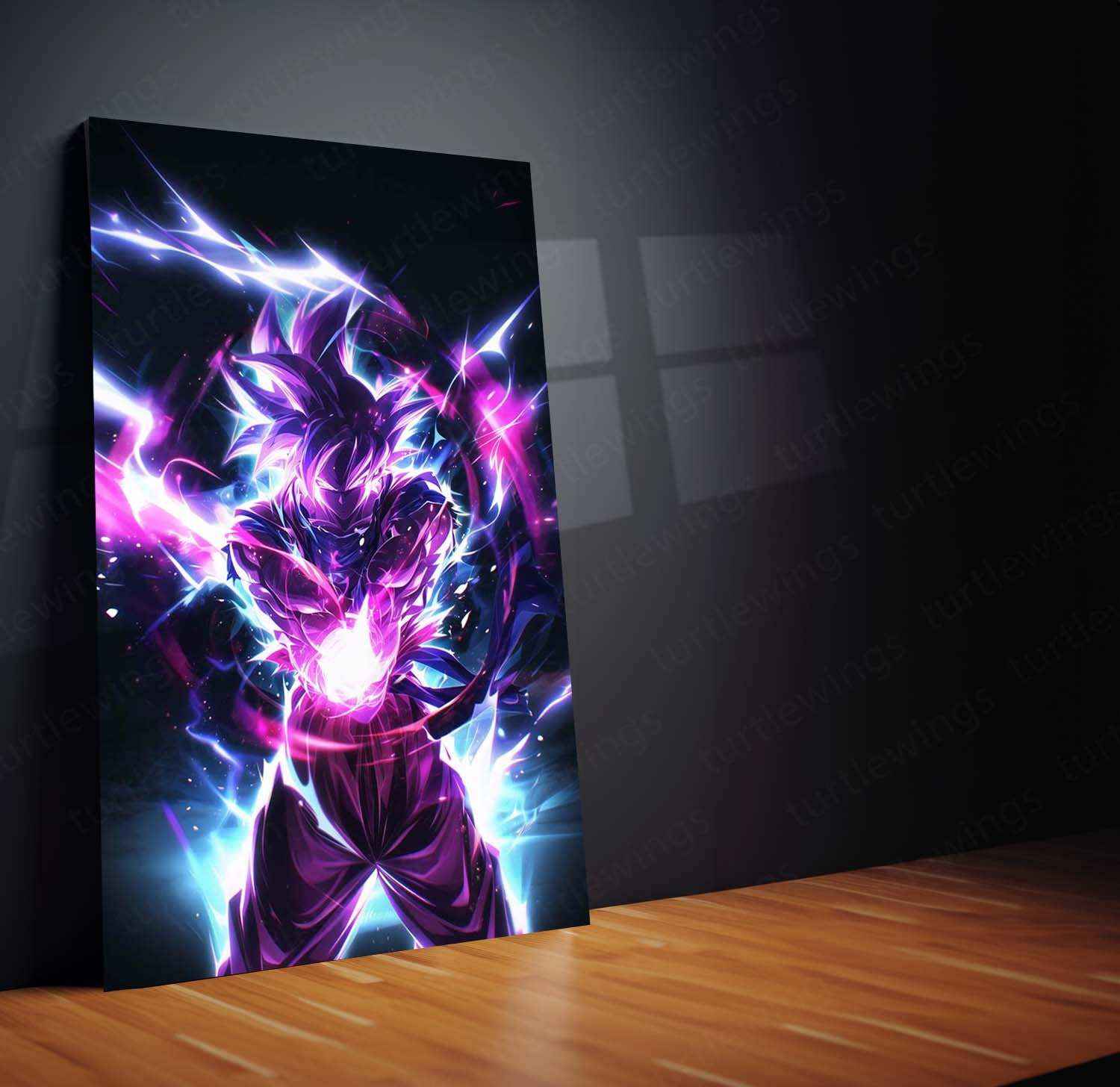 Goku Metal Poster – Iconic dbz Art | Powerful Super Saiyan Wall Decor - TURTLEWINGS