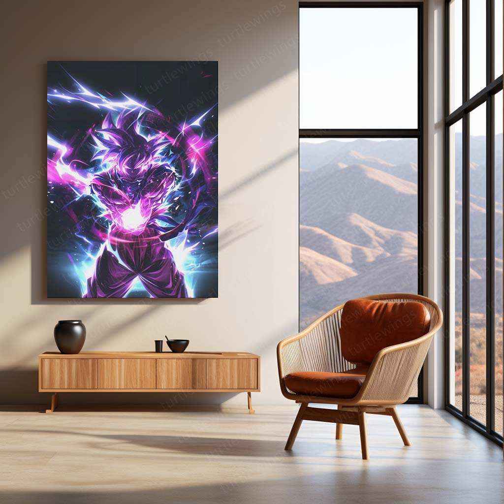 Goku Metal Poster – Iconic dbz Art | Powerful Super Saiyan Wall Decor - TURTLEWINGS