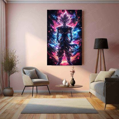 Goku Metal Poster – Iconic dbz Art | Powerful Super Saiyan Wall Decor 2 - TURTLEWINGS