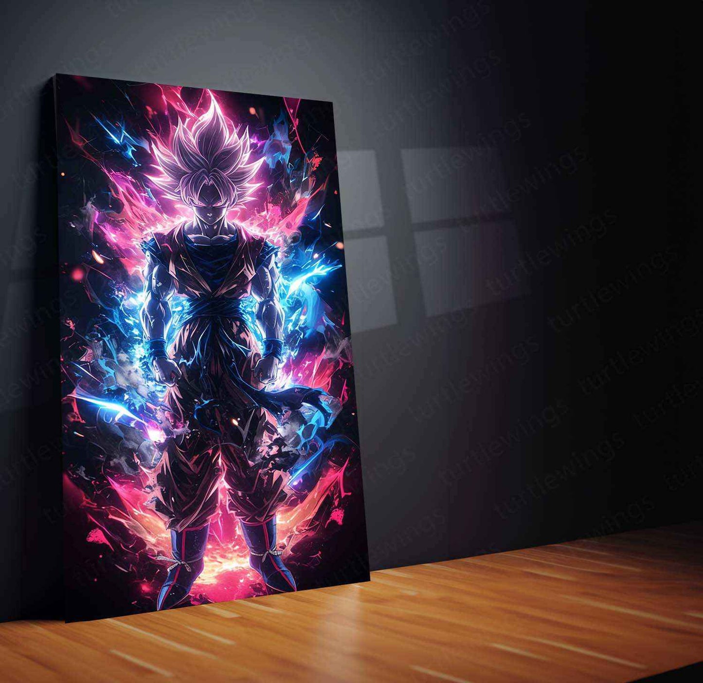 Goku Metal Poster – Iconic dbz Art | Powerful Super Saiyan Wall Decor 2 - TURTLEWINGS