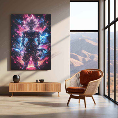 Goku Metal Poster – Iconic dbz Art | Powerful Super Saiyan Wall Decor 2 - TURTLEWINGS