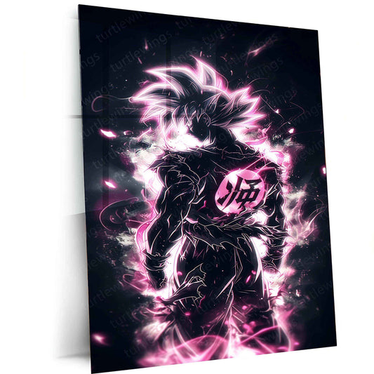 Goku Metal Poster – Iconic dbz Art | Powerful Super Saiyan Wall Decor 3 - TURTLEWINGS
