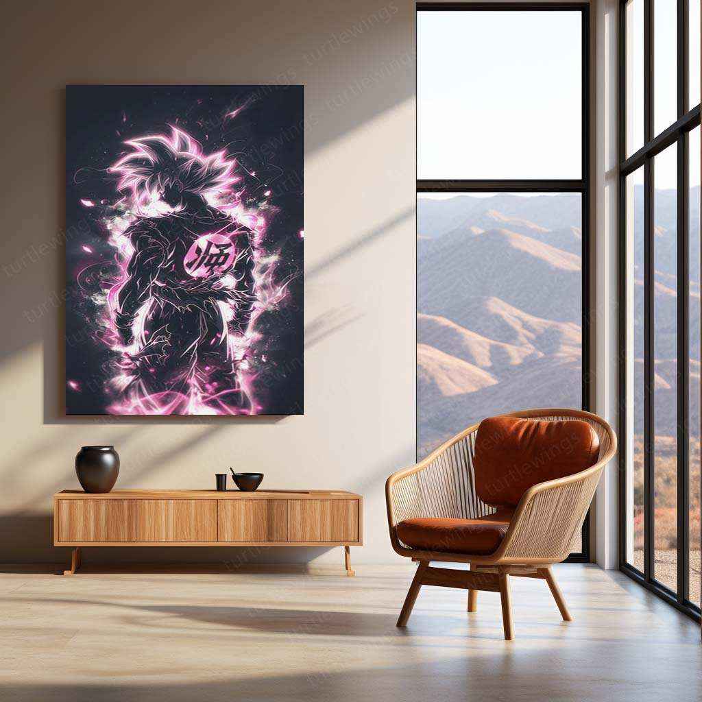 Goku Metal Poster – Iconic dbz Art | Powerful Super Saiyan Wall Decor 3 - TURTLEWINGS