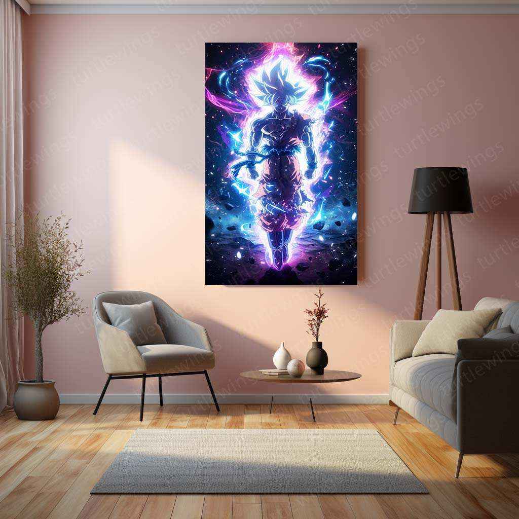 Goku Metal Poster – Iconic dbz Art | Powerful Super Saiyan Wall Decor 4 - TURTLEWINGS