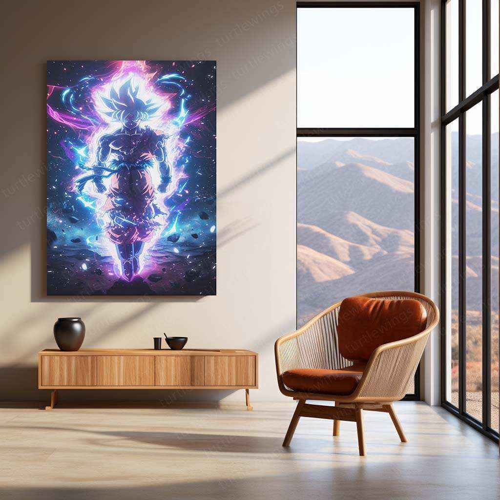 Goku Metal Poster – Iconic dbz Art | Powerful Super Saiyan Wall Decor 4 - TURTLEWINGS