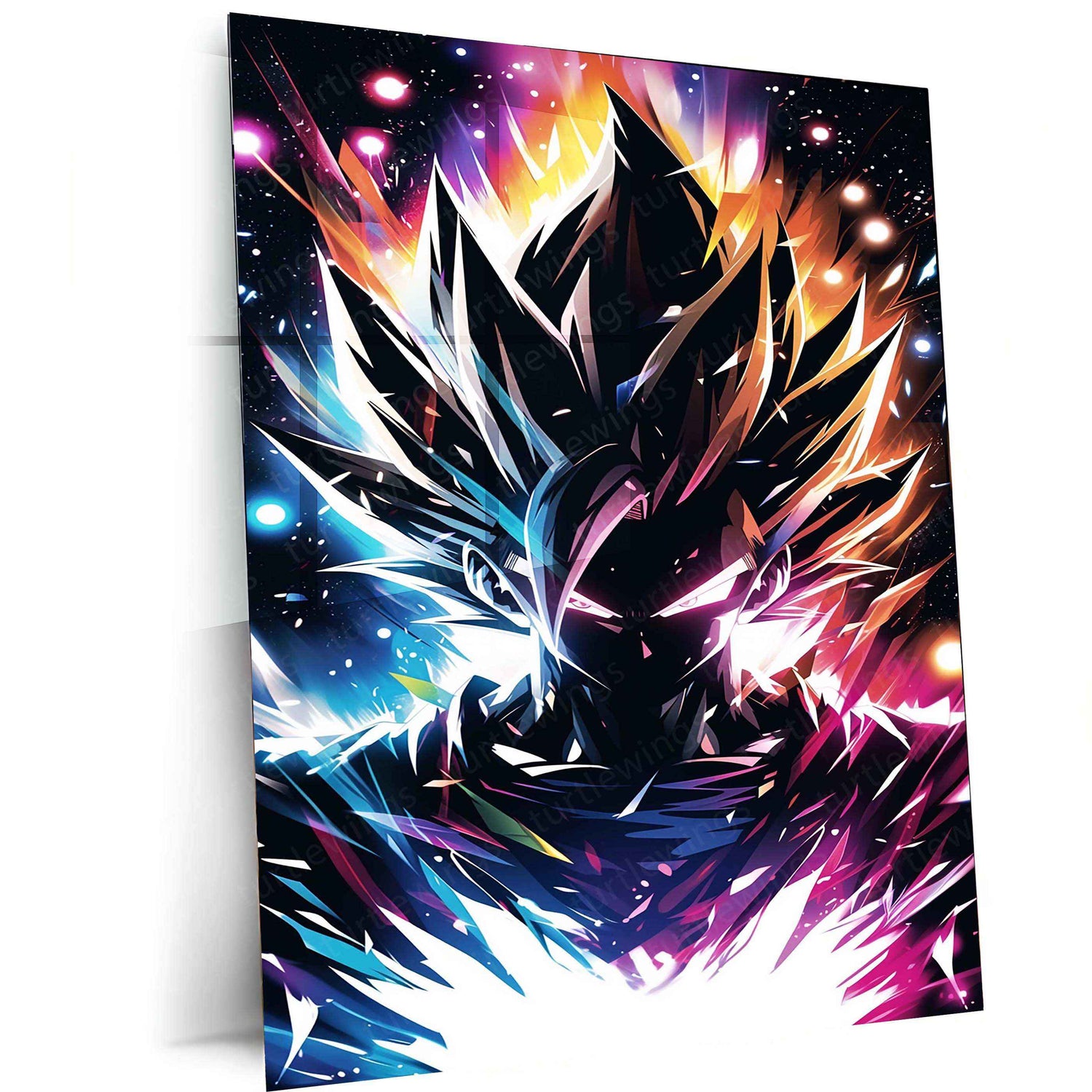 Goku Metal Poster – Iconic dbz Art | Powerful Super Saiyan Wall Decor 5 - TURTLEWINGS