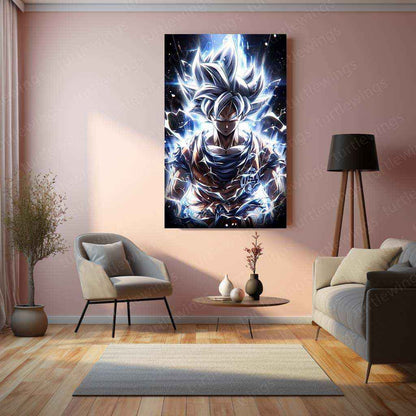 Goku Metal Poster – Iconic dbz Art | Powerful Super Saiyan Wall Decor 6 - TURTLEWINGS