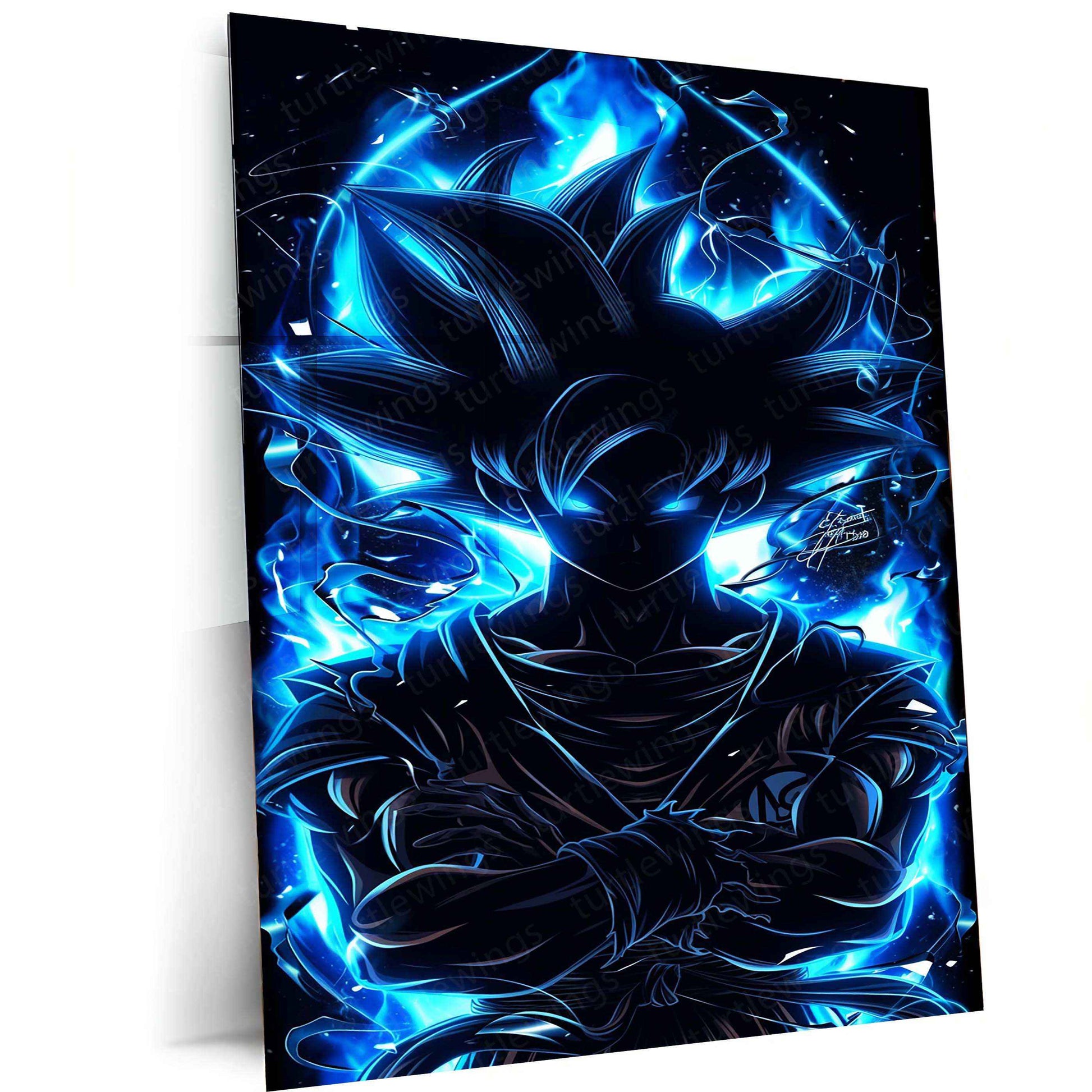 Goku Metal Poster – Iconic dbz Art | Powerful Super Saiyan Wall Decor 7 - TURTLEWINGS