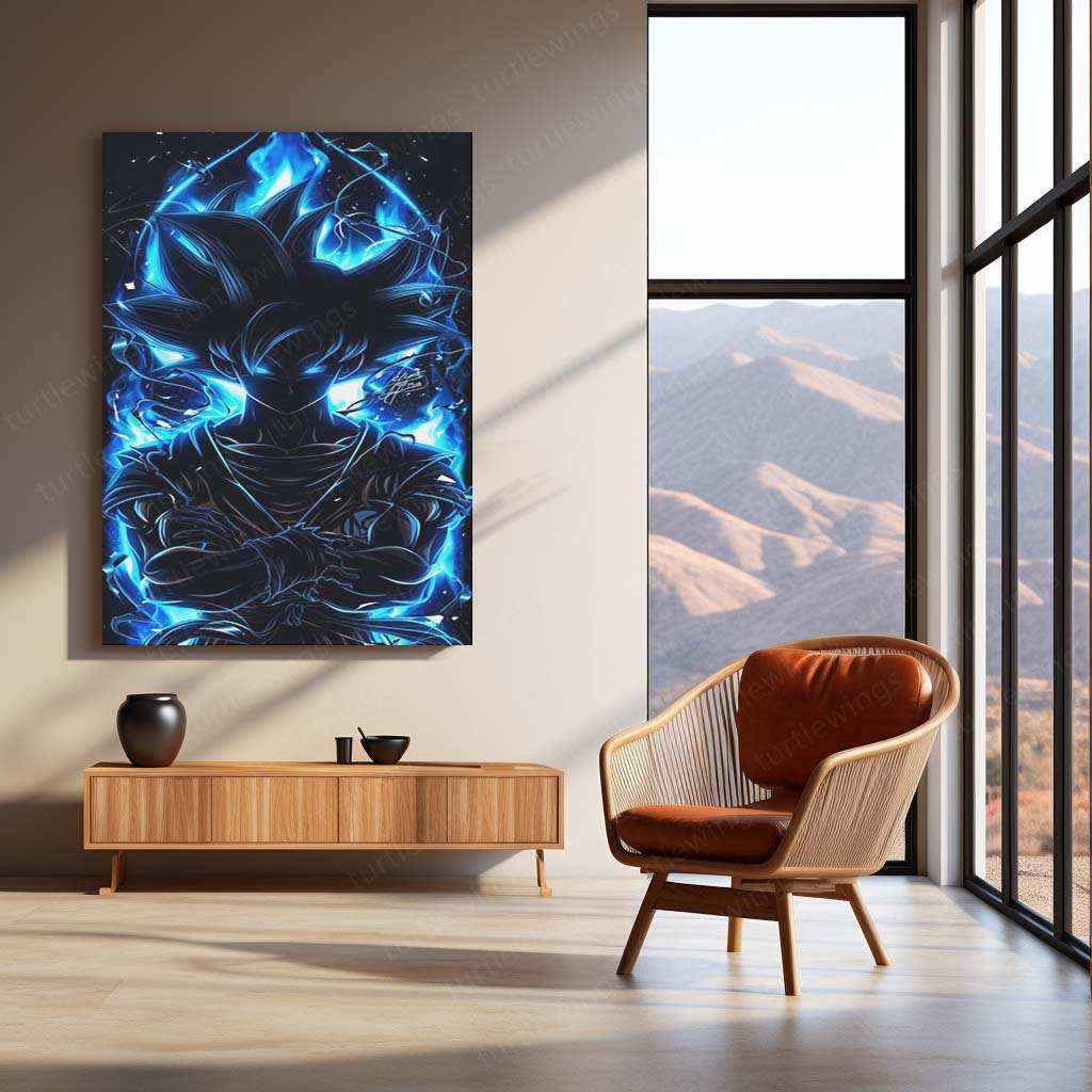 Goku Metal Poster – Iconic dbz Art | Powerful Super Saiyan Wall Decor 7 - TURTLEWINGS
