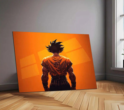 Anime Metal Poster | Goku – Super Saiyan Power Unleashed | Dragon Ball Anime Metal Frame | Ultimate Saiyan Strength Wall Art - TURTLEWINGS