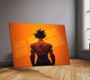 Anime Metal Poster | Goku – Super Saiyan Power Unleashed | Dragon Ball Anime Metal Frame | Ultimate Saiyan Strength Wall Art