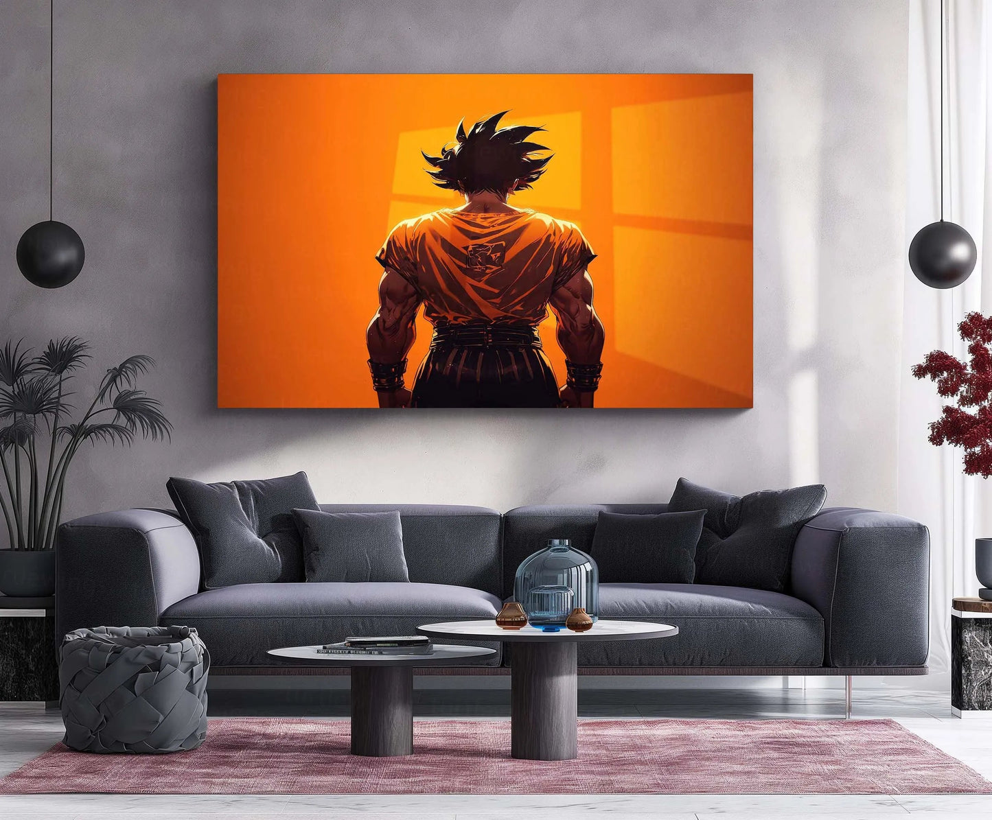 Anime Metal Poster | Goku – Super Saiyan Power Unleashed | Dragon Ball Anime Metal Frame | Ultimate Saiyan Strength Wall Art - TURTLEWINGS