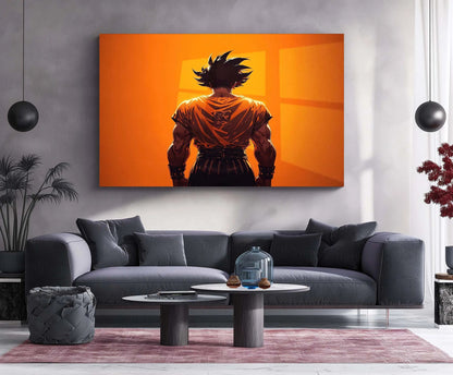 Anime Metal Poster | Goku – Super Saiyan Power Unleashed | Dragon Ball Anime Metal Frame | Ultimate Saiyan Strength Wall Art - TURTLEWINGS