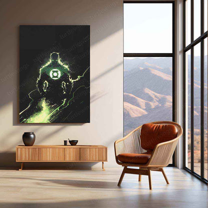 Green Lantern Metal Poster – Iconic DC Superhero Art | Powerful Lantern Corps Wall Decor - TURTLEWINGS