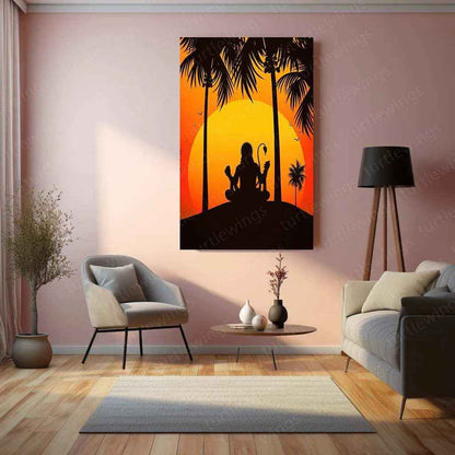 hanuman metal print - TURTLEWINGS