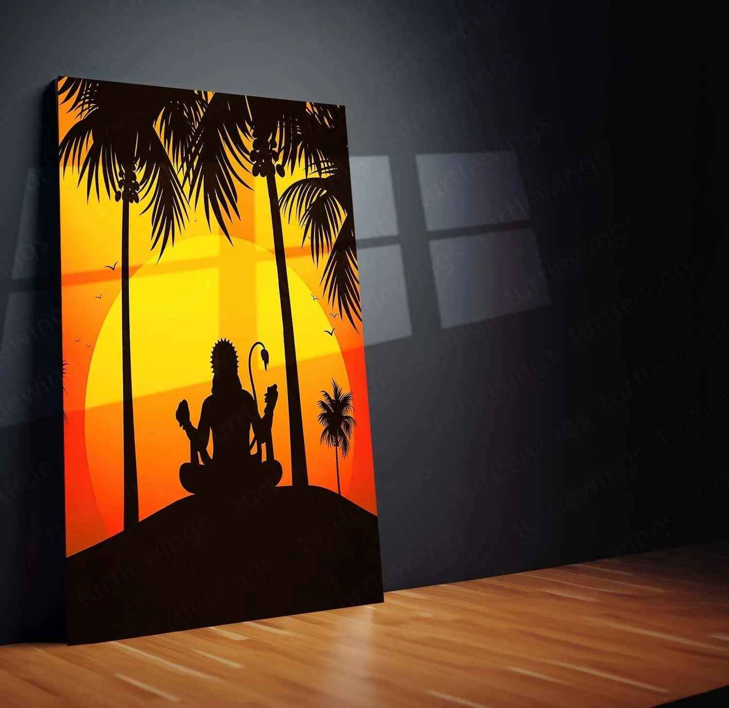 hanuman metal print - TURTLEWINGS