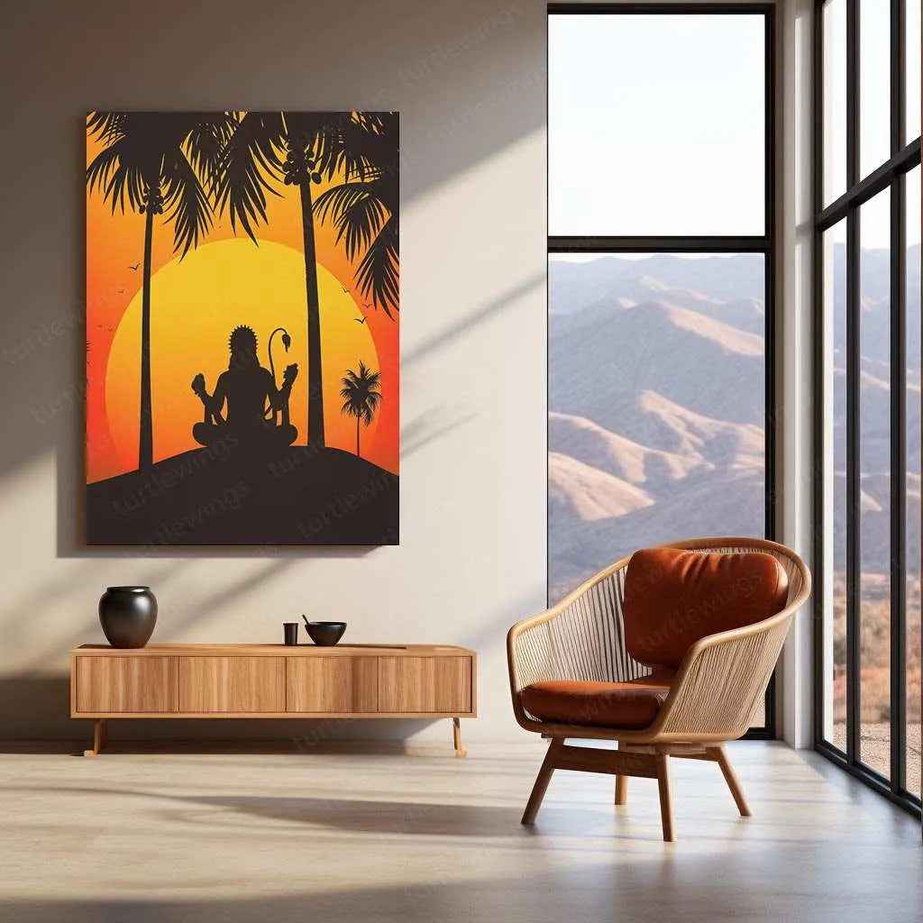 hanuman metal print - TURTLEWINGS