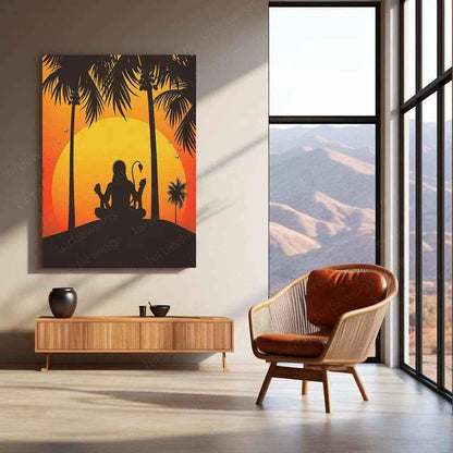 hanuman metal print - TURTLEWINGS