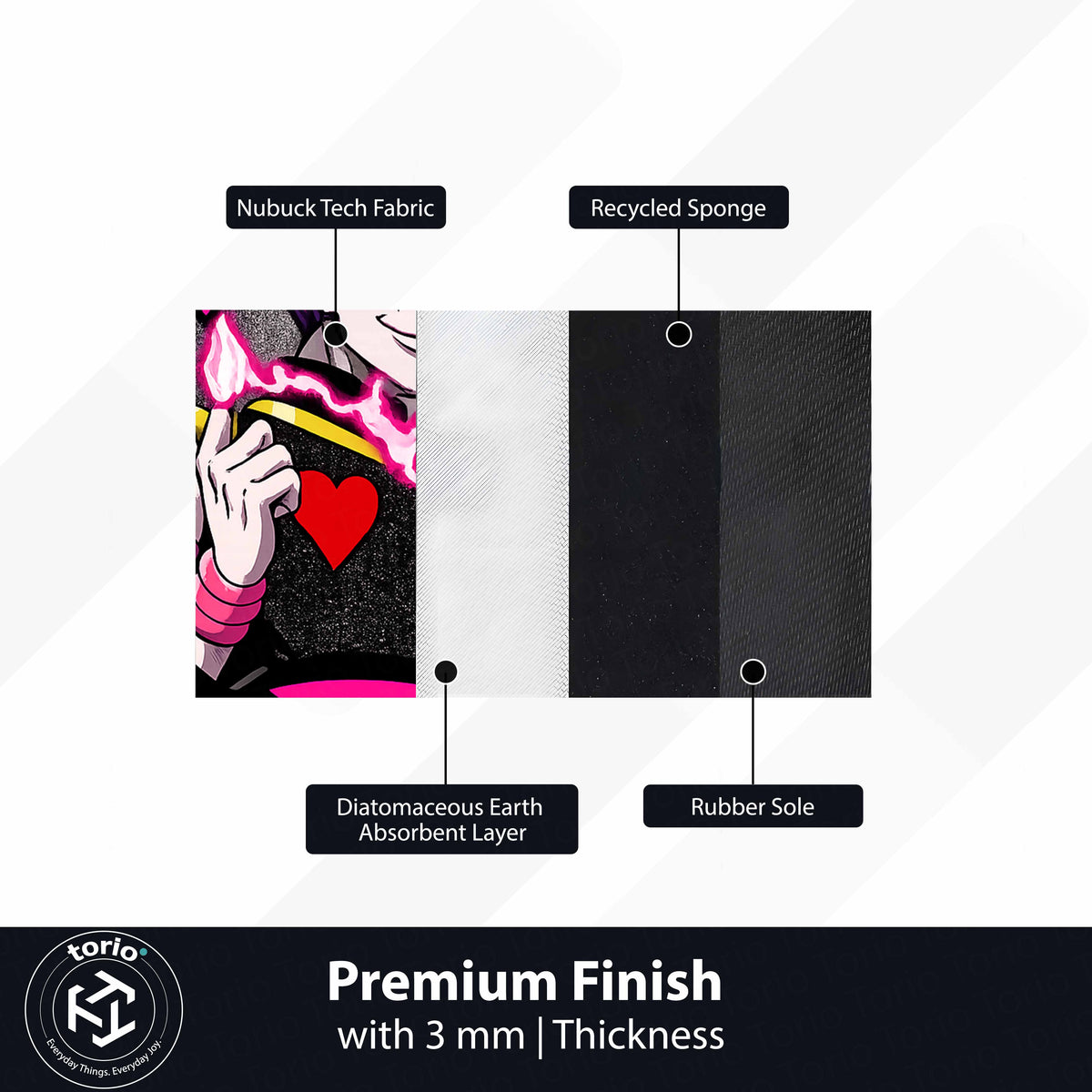 Hisoka Morow Cut-out Flat Rug | Hunter × Hunter Anime Flat Rug | Premium Magician Gaming Room Decor