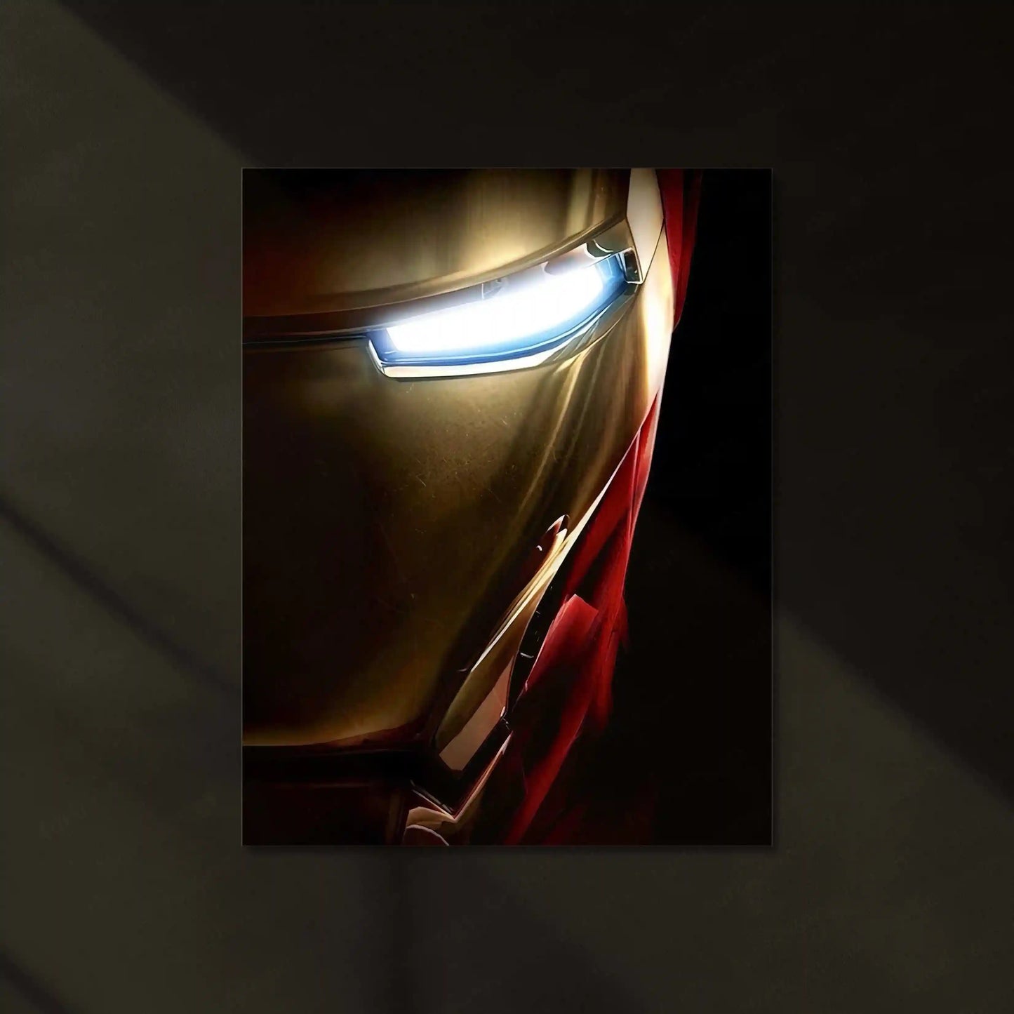 Iron Man Helmet Neon LED Metal Poster â Iconic Marvel Superhero Wall Art - TURTLEWINGS