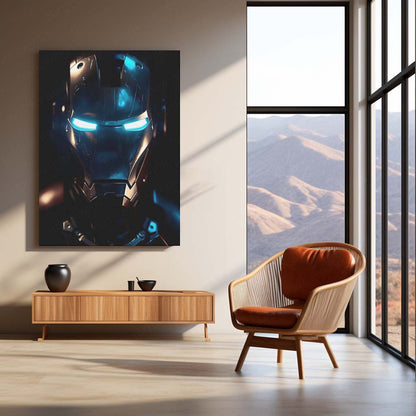 Iron Man LED Neon Metal Frame | Marvel Superhero Wall Light | Premium LED Metal Artwork